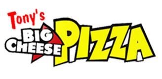 The logo of Tony's Big Cheese Pizza Restaurant